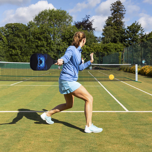 22 FT Pickleball Net, Steady Metal Frame,Easy Setup For All-Weather Resistant Play In Backyards,Outdoor Indoor Driveways And Garages